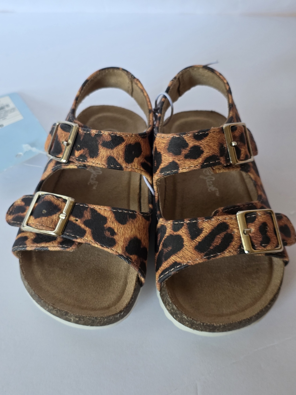 Cat &Jack Kids Leopard Print Buckle Sandals - Brown